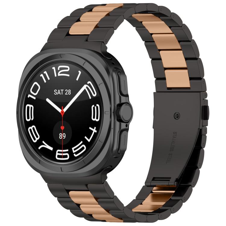 三珠不鏽鋼錶帶附拆卸工具，適用於 Samsung Galaxy Watch8 / Watch8 Classic