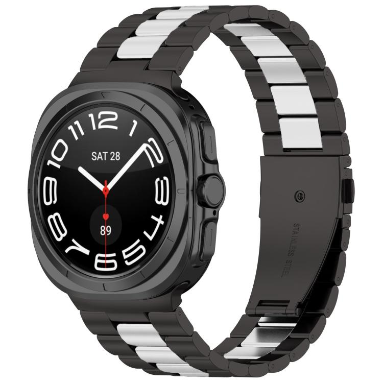 三珠不鏽鋼錶帶附拆卸工具，適用於 Samsung Galaxy Watch8 / Watch8 Classic