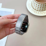 曲面側可拆卸不鏽鋼錶帶，適用於 Apple Watch 46mm / 49mm / 45mm / 44mm，適用於 Apple Watch 42mm / 41mm / 40mm / 38mm