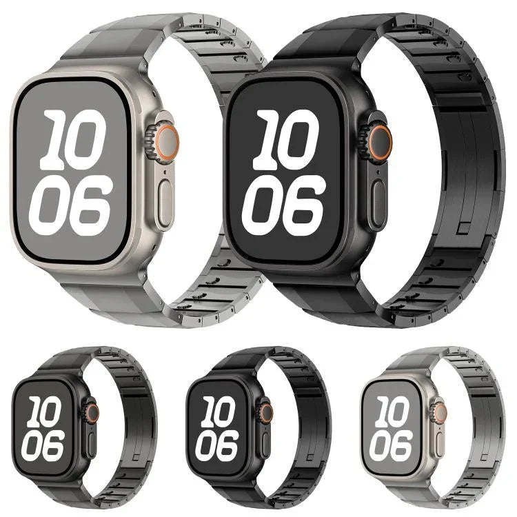 曲面側可拆卸不鏽鋼錶帶，適用於 Apple Watch 46mm / 49mm / 45mm / 44mm，適用於 Apple Watch 42mm / 41mm / 40mm / 38mm