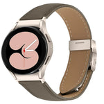 快速釋放荔枝紋星光龜背扣皮革錶帶，適用於 Samsung Galaxy Watch 7 40 / 44mm