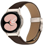 快速釋放荔枝紋星光龜背扣皮革錶帶，適用於 Samsung Galaxy Watch 7 40 / 44mm