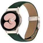 快速釋放荔枝紋星光龜背扣皮革錶帶，適用於 Samsung Galaxy Watch 7 40 / 44mm