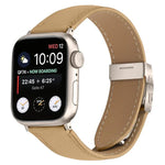 荔枝紋星光色龜背扣皮革錶帶，適用於 Apple Watch 46mm / 49mm / 45mm / 44mm，適用於 Apple Watch 42mm / 41mm / 40mm / 38mm