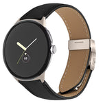 荔枝紋星光龜背扣皮革錶帶，適用於 Google Pixel Watch 4 / 3 / 2 / 1 41mm