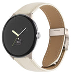 荔枝紋星光龜背扣皮革錶帶，適用於 Google Pixel Watch 4 / 3 / 2 / 1 41mm