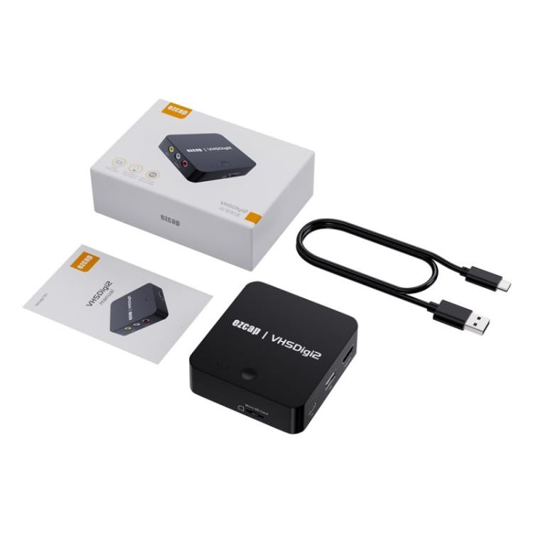 Ezcap 181P 視頻擷取盒 VHSDigi2 AV 錄影機 VHS 轉 MP4 轉換器，Ezcap 181P