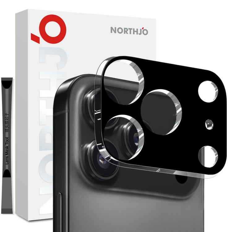 NORTHJO 相機鏡頭保護 3D 高清鋼化玻璃膜，適用於 iPhone 17 Pro Max、iPhone 17 Pro、iPhone 17、iPhone Air