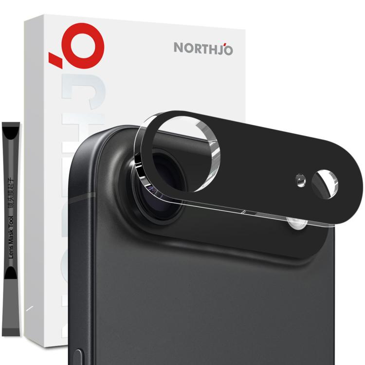 NORTHJO 相機鏡頭保護 3D 高清鋼化玻璃膜，適用於 iPhone 17 Pro Max、iPhone 17 Pro、iPhone 17、iPhone Air