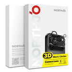 2片裝 NORTHJO 相機鏡頭保護 3D 夜拍鋼化玻璃膜，適用於 iPhone 17 Pro Max、iPhone 17 Pro、iPhone 17、iPhone Air