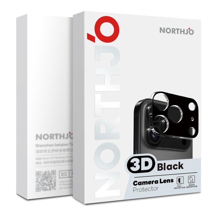 2片裝 NORTHJO 相機鏡頭保護 3D 高清鋼化玻璃膜，適用於 iPhone 17 Pro Max、iPhone 17 Pro、iPhone 17、iPhone Air