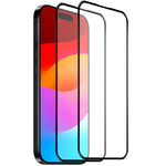 2片裝 NORTHJO A++ 0.3mm 全膠絲印鋼化玻璃膜，適用於 iPhone 17 Pro Max、iPhone 17 Pro、iPhone 17、iPhone Air
