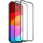 2片裝 NORTHJO A++ 0.3mm 全膠絲印鋼化玻璃膜，適用於 iPhone 17 Pro Max、iPhone 17 Pro、iPhone 17、iPhone Air