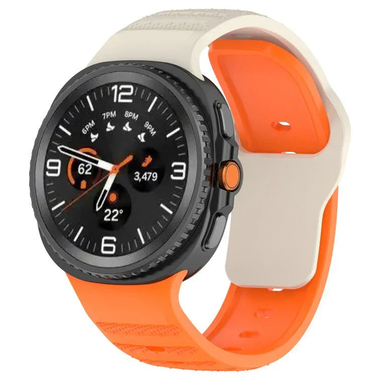 點狀釋放扣矽膠錶帶，適用於 Samsung Galaxy Watch8 / Watch8 Classic