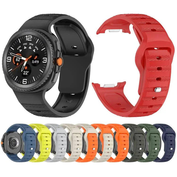 點狀釋放扣矽膠錶帶，適用於 Samsung Galaxy Watch8 / Watch8 Classic