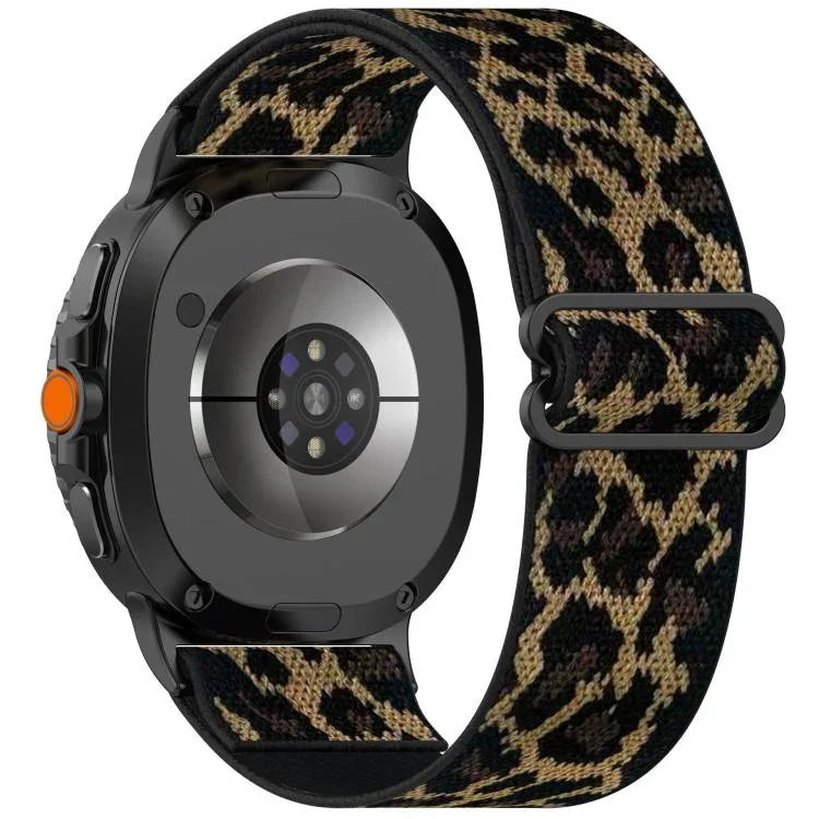 Ethnic Style Elastic Nylon Braided Watch Band, For Samsung Galaxy Watch8 / Watch8 Classic