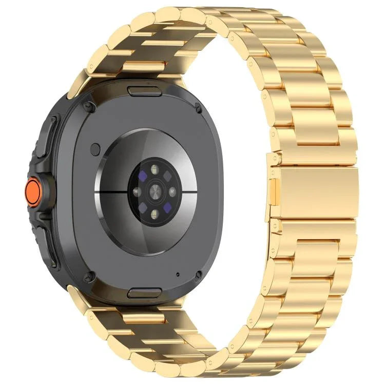 纖細三珠不鏽鋼錶帶，適用於 Samsung Galaxy Watch8 / Watch8 Classic