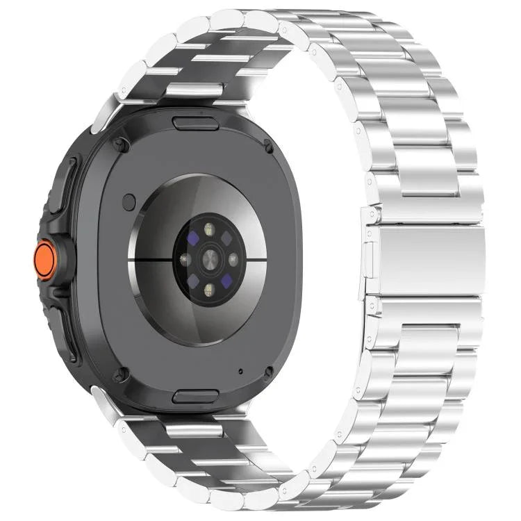 纖細三珠不鏽鋼錶帶，適用於 Samsung Galaxy Watch8 / Watch8 Classic