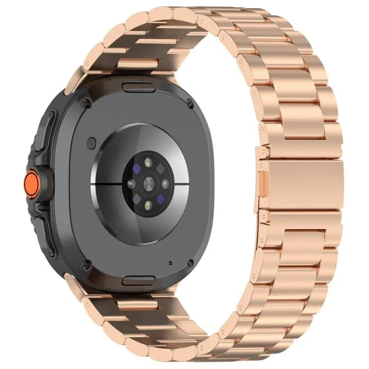 纖細三珠不鏽鋼錶帶，適用於 Samsung Galaxy Watch8 / Watch8 Classic