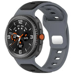 反扣雙色矽膠錶帶，適用於 Samsung Galaxy Watch8 / Watch8 Classic
