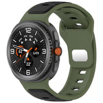 反扣雙色矽膠錶帶，適用於 Samsung Galaxy Watch8 / Watch8 Classic