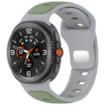 反扣雙色矽膠錶帶，適用於 Samsung Galaxy Watch8 / Watch8 Classic