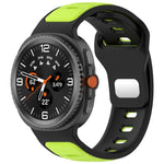 反扣雙色矽膠錶帶，適用於 Samsung Galaxy Watch8 / Watch8 Classic