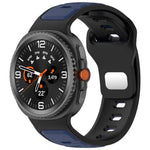反扣雙色矽膠錶帶，適用於 Samsung Galaxy Watch8 / Watch8 Classic