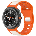 反扣雙色矽膠錶帶，適用於 Samsung Galaxy Watch8 / Watch8 Classic