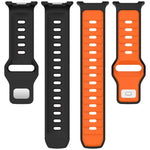 反扣雙色矽膠錶帶，適用於 Samsung Galaxy Watch8 / Watch8 Classic