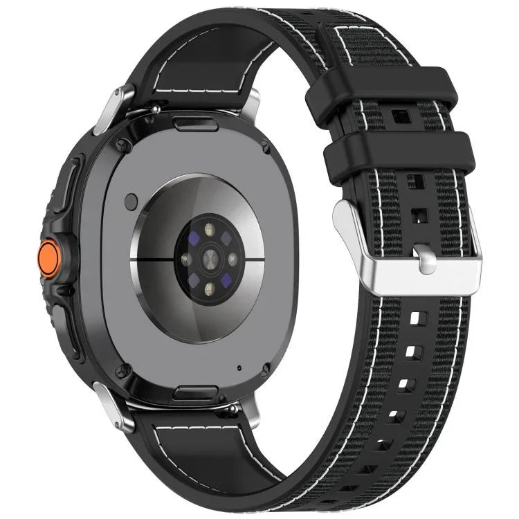 混合尼龍編織矽膠錶帶，適用於 Samsung Galaxy Watch8 / Watch8 Classic