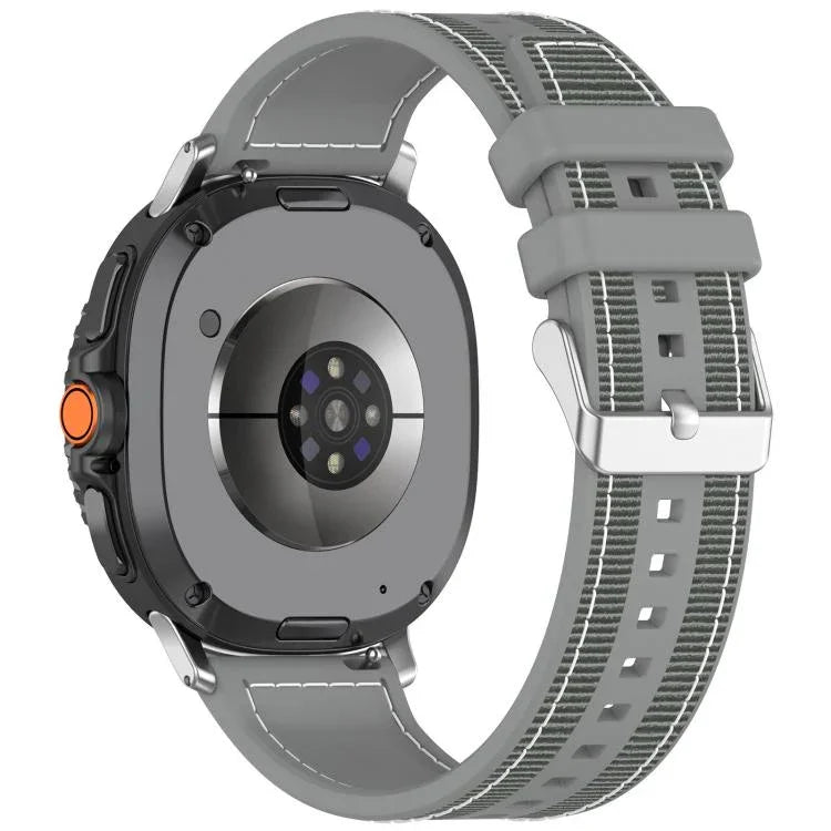 混合尼龍編織矽膠錶帶，適用於 Samsung Galaxy Watch8 / Watch8 Classic