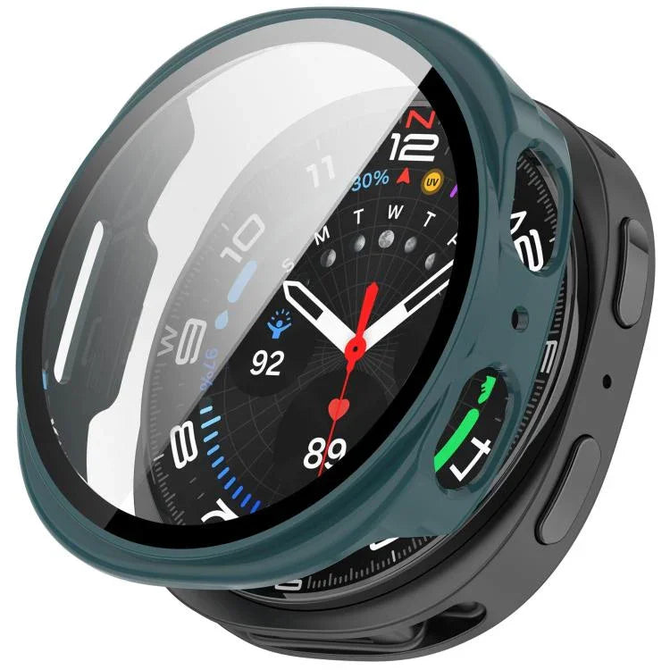 Tempered Film Integrated PC Watch Cover, For Samsung Galaxy Watch8 Classic 46mm, For Samsung Galaxy Watch 8 44mm, For Samsung Galaxy Watch 8 40mm