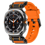 Metal Watch Connector Silicone Watch Band, For Samsung Galaxy Watch Ultra 47mm / Ultra 2025