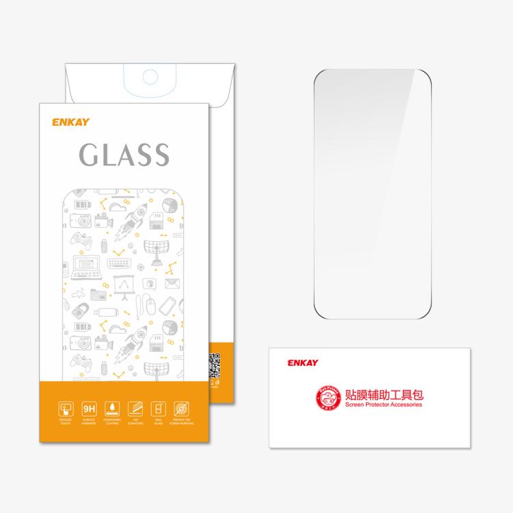 ENKAY 加厚膠無白邊 9H 大弧邊高鋁矽鋼化玻璃膜，適用於 iPhone 17 Pro Max、iPhone 17 Pro、iPhone 17、iPhone Air