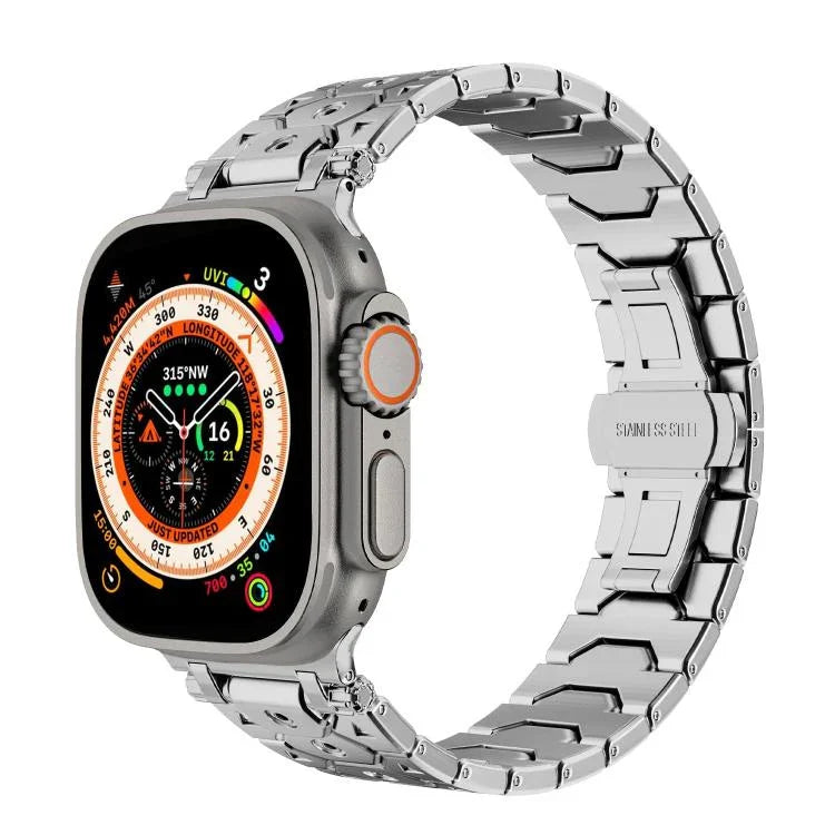 八角形不鏽鋼錶殼，適用於Apple Watch 46mm / 49mm / 45mm / 44mm