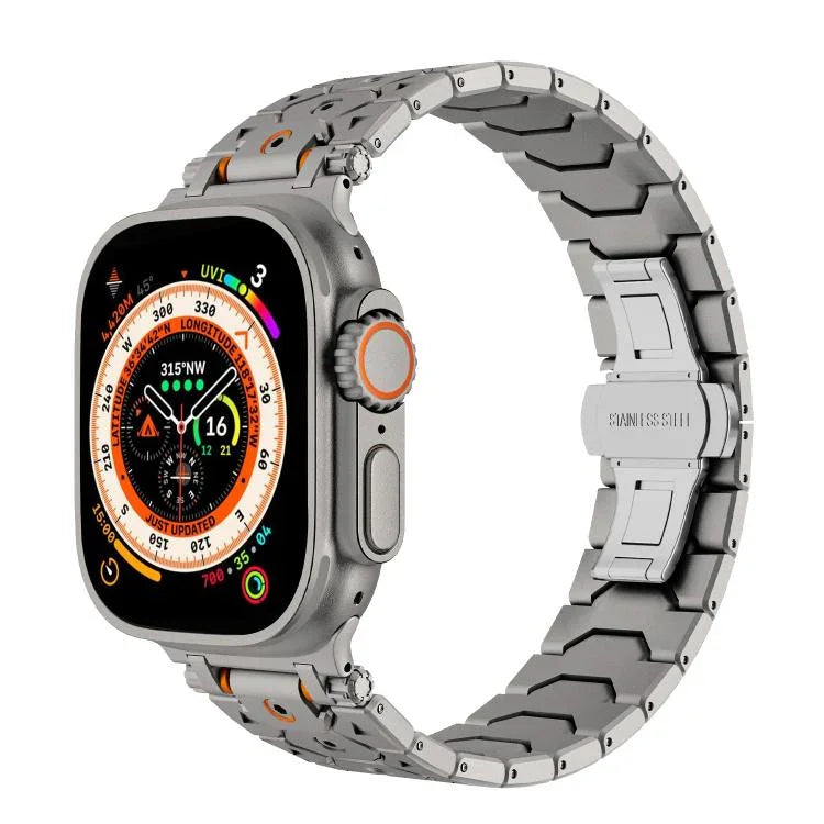 八角形不鏽鋼錶殼，適用於Apple Watch 46mm / 49mm / 45mm / 44mm
