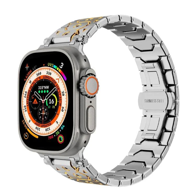 八角形不鏽鋼錶殼，適用於Apple Watch 46mm / 49mm / 45mm / 44mm