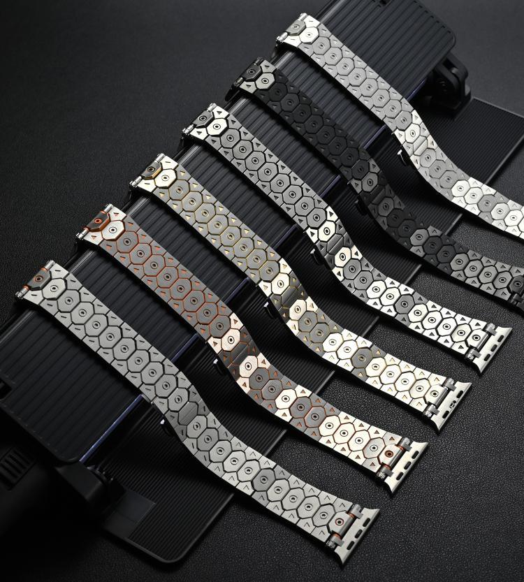 八角形不鏽鋼錶殼，適用於Apple Watch 46mm / 49mm / 45mm / 44mm