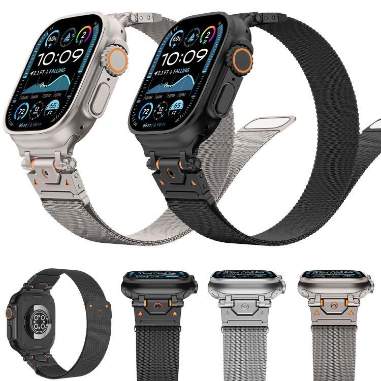 米蘭鋼磁吸錶帶，適用於Apple Watch 46mm / 49mm / 45mm / 44mm