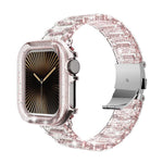 變色龍PC錶殼環氧樹脂錶帶，適用於Apple Watch系列10 46mm、Apple Watch系列10 42mm、Apple Watch 44mm / 45mm、Apple Watch 40mm / 41mm、Apple Watch 49mm