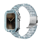 變色龍PC錶殼環氧樹脂錶帶，適用於Apple Watch系列10 46mm、Apple Watch系列10 42mm、Apple Watch 44mm / 45mm、Apple Watch 40mm / 41mm、Apple Watch 49mm