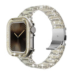 變色龍PC錶殼環氧樹脂錶帶，適用於Apple Watch系列10 46mm、Apple Watch系列10 42mm、Apple Watch 44mm / 45mm、Apple Watch 40mm / 41mm、Apple Watch 49mm