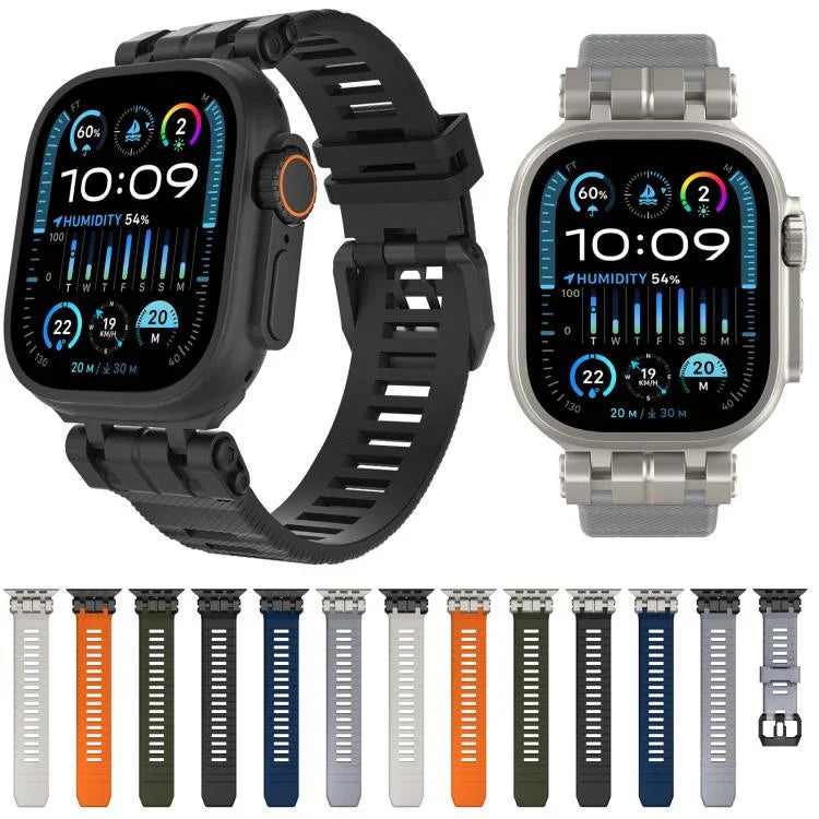 H016功能系列斜紋質感TPU錶帶，適用於Apple Watch 46mm / 49mm / 45mm / 44mm