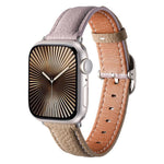 方扣荔枝紋真皮錶帶，適用於Apple Watch 46mm / 49mm / 45mm / 44mm、Apple Watch 42mm / 41mm / 40mm / 38mm