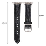 方扣荔枝紋真皮錶帶，適用於Apple Watch 46mm / 49mm / 45mm / 44mm、Apple Watch 42mm / 41mm / 40mm / 38mm