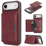 Kalebol 強力 MagSafe 磁吸雙折卡包皮革手機殼，適用於 iPhone 17 Pro Max、iPhone 17 Pro、iPhone 17、iPhone Air