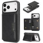Kalebol 強力 MagSafe 磁吸雙折卡包皮革手機殼，適用於 iPhone 17 Pro Max、iPhone 17 Pro、iPhone 17、iPhone Air