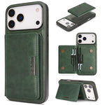 Kalebol 強力 MagSafe 磁吸雙折卡包皮革手機殼，適用於 iPhone 17 Pro Max、iPhone 17 Pro、iPhone 17、iPhone Air