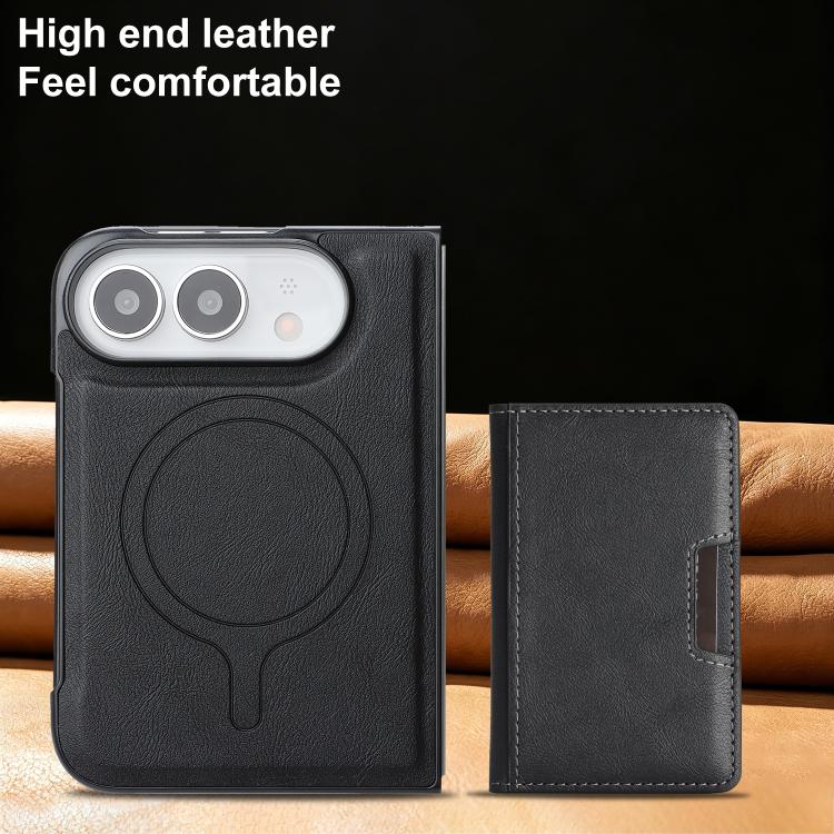 Kalebol 強力 MagSafe 磁吸雙折卡包皮革手機殼，適用於 iPhone 17 Pro Max、iPhone 17 Pro、iPhone 17、iPhone Air